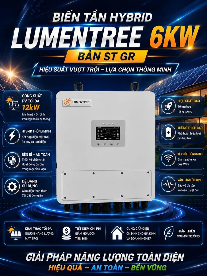 Lumentree 6kW ST-GR 1 pha (bảo hành tại Hải Phòng)
