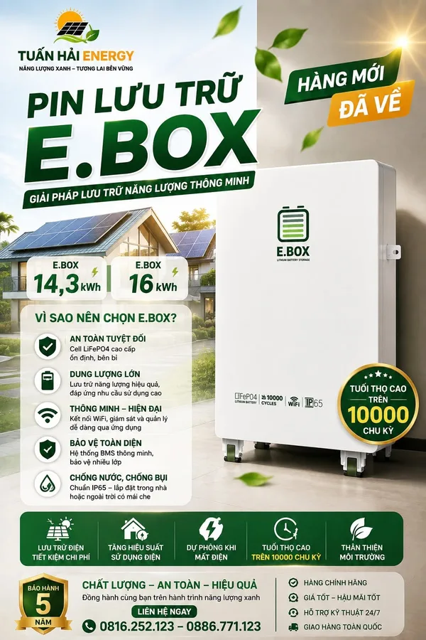 Ebox 51.2V 280Ah (14.34kWh) IP65