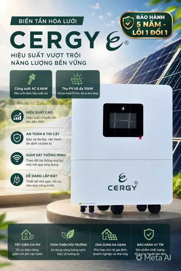 Cergy 6kW IP65 1 pha