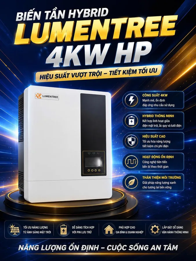 Lumentree 4kW HP 1 pha (bảo hành tại Hải Phòng)